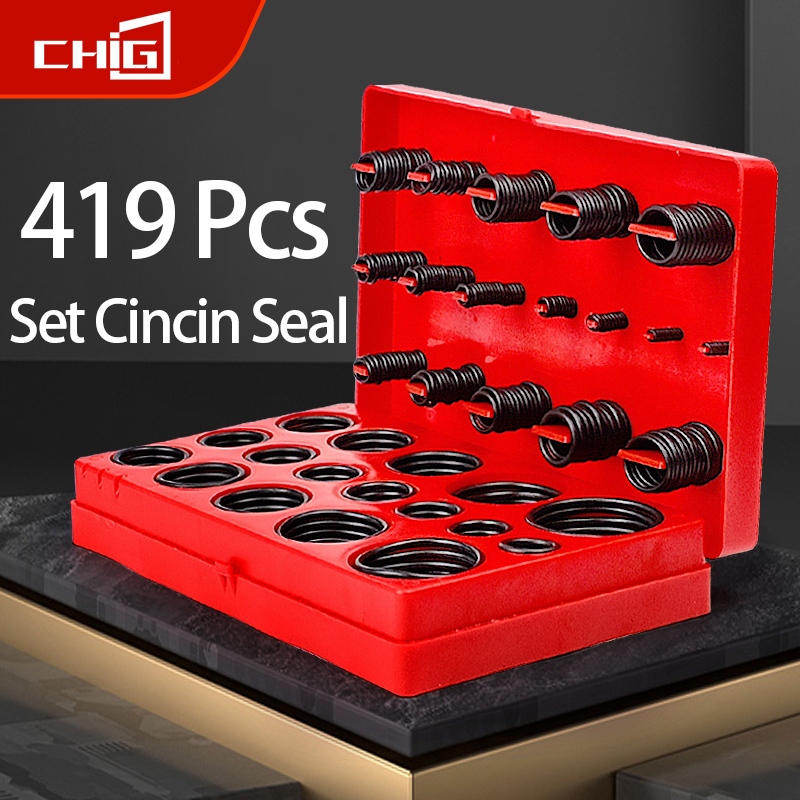 419pcs 419 Pcs 32 Sizes Rubber O Ring Oring Seal Plumbing Garange Set Kit 2223.1 I.18321026