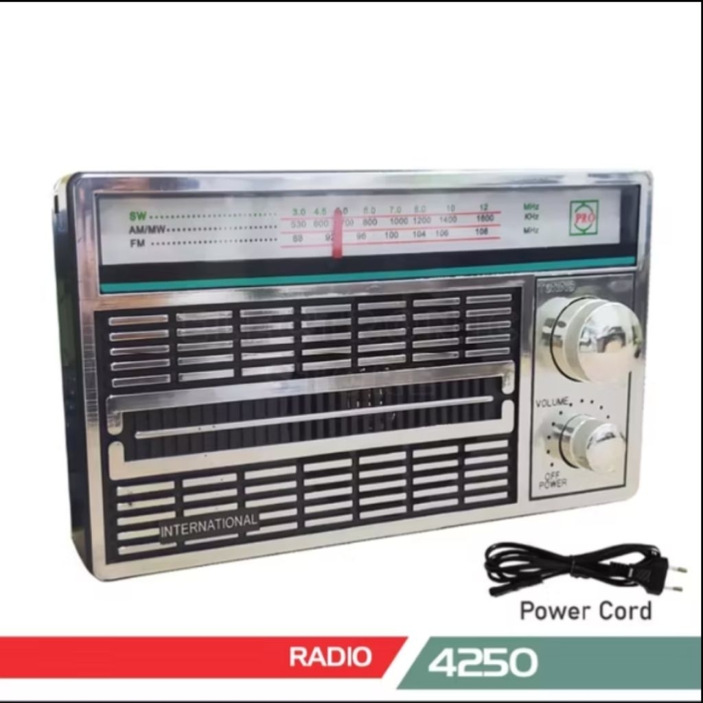 Jual 4250 radio internasional ac dc radio jadul fm am sw radio listrik ...
