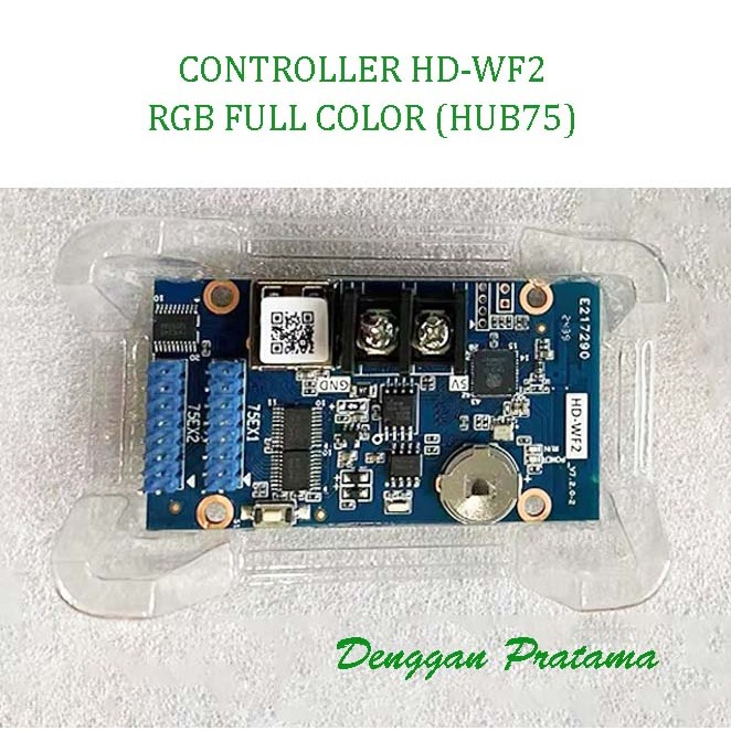 Jual Controller Panel Running Text P10 Huidu HD-WF2 Wifi RGB Full Color ...