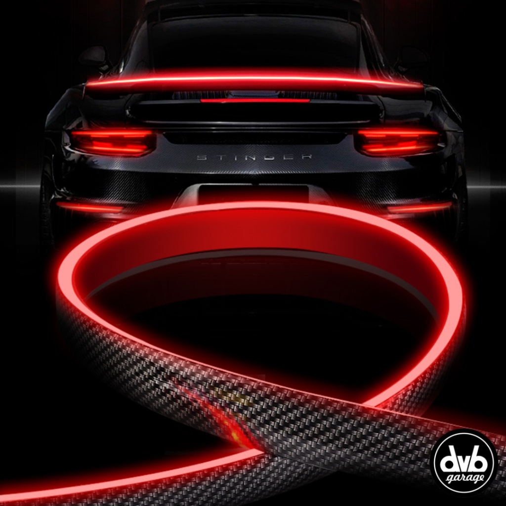 Jual CARBON SPOILER LED REAR LIGHT LIP KIT LAMPU KABUT LIGHT BAR RUBBER ...
