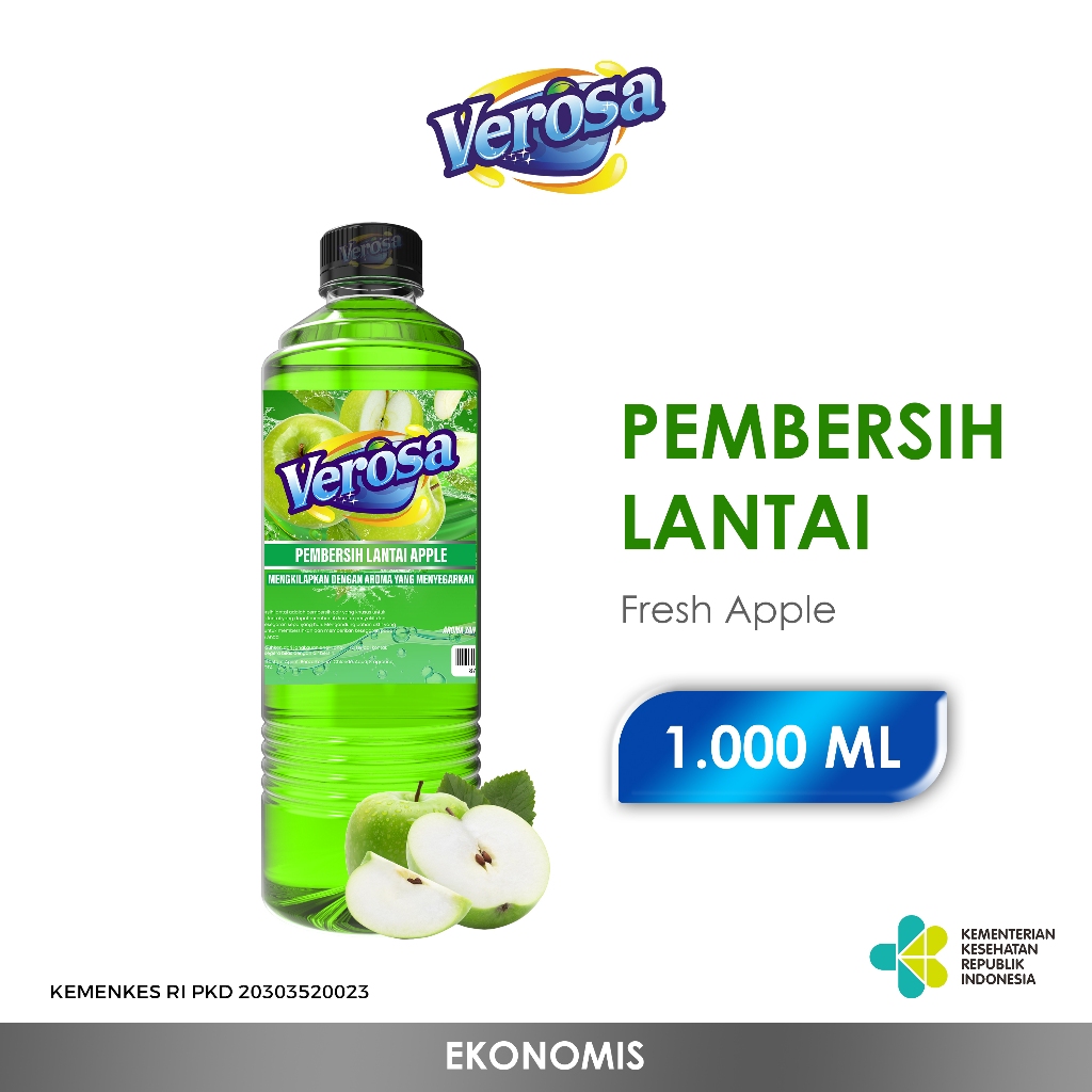 Jual Verosa Pembersih Lantai Apple 1 Liter Sabun Pel Lantai 1000 ML ...