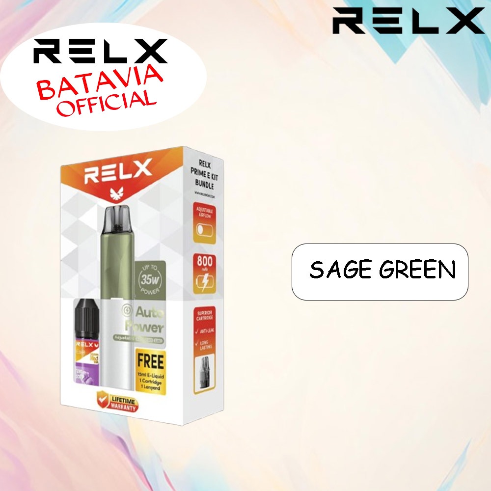 Jual RELX PRIME E - SAGE GREEN BUNDLING LIQUID 15ML | Shopee Indonesia