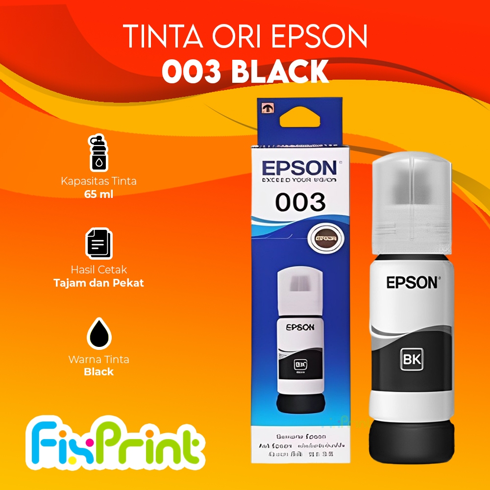 Jual Tinta Epson 003 Original Cyan Magenta Yellow Black Box Non Box ...