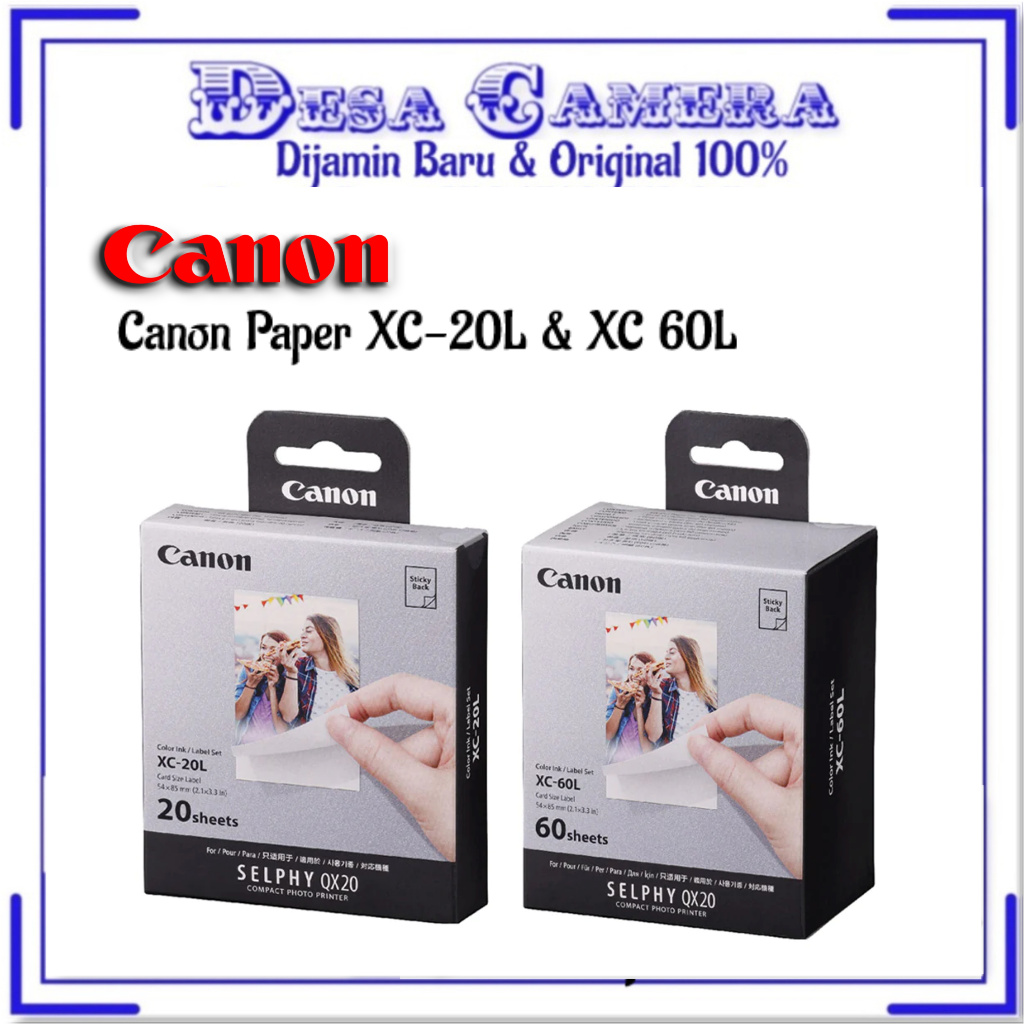 Jual Paper Canon SELPHY SQUARE XC 20L & XC 60L LEMBAR PLUS INK for ...