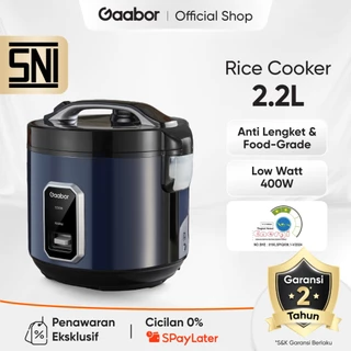 Gaabor Rice Cooker 2.2 Liter Magic Com Penanak Nasi Low Watt 400W Anti Lengket / RC50M-BE01A
