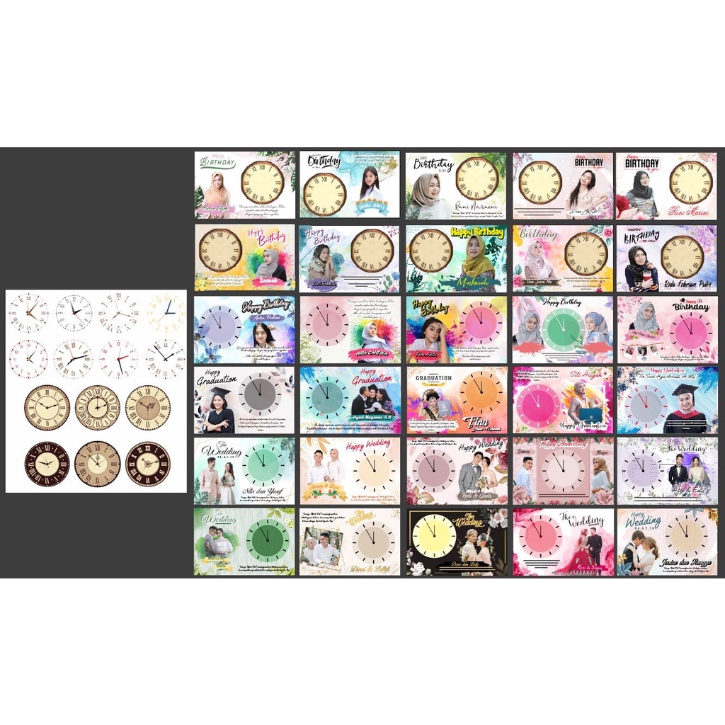 Jual 30 Desain Jam Mdf Add On CorelDrawx4 CDR SIap Edit | Shopee Indonesia