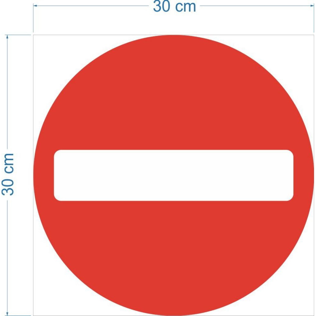 Jual Sign/rambu petunjuk arah/peringatan diameter 30 cm bahan ACP 3mm ...