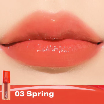 OMG OH MY GLAM Glassy Lip Tint 2g Lip Tint Warna Intense Tahan 12 Jam NEW SHADES