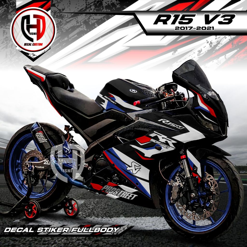 Jual TERBARU Decal R15 V3 Stiker Decal Motor R15 V3 Fullbody Stiker ...