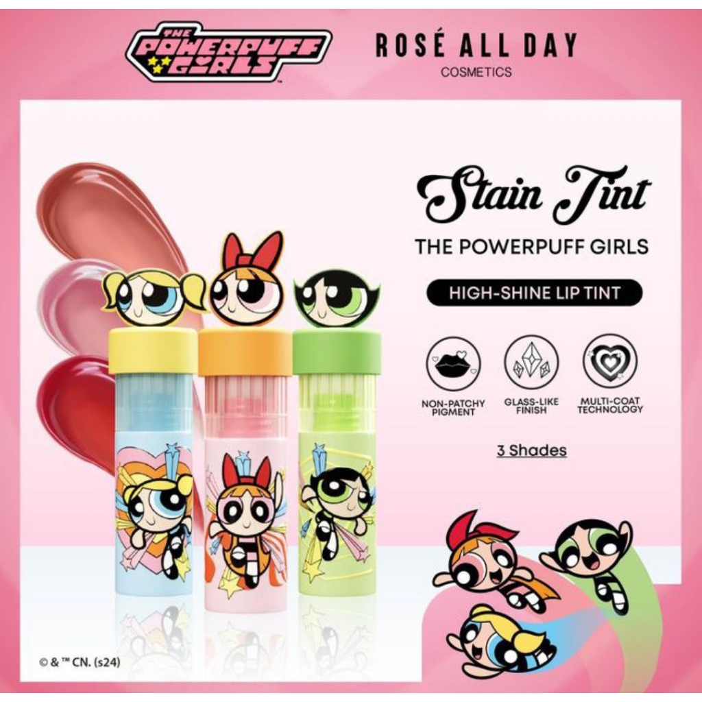 Jual Rose All Day Stain Tint The Powerpuff Girls Edition | Shopee Indonesia