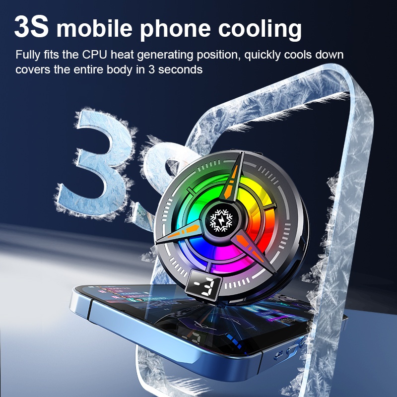 Jual RUNDY COD radiator telepon Radiator Fan Cooler Pro Gaming Heatsink ...