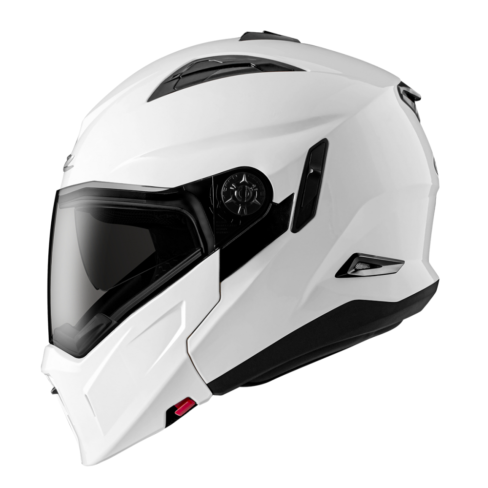 Jual (CACAT) ZEUS ZS 613H WHITE MODULAR CROSSOVER DOUBLE VISOR | Shopee ...