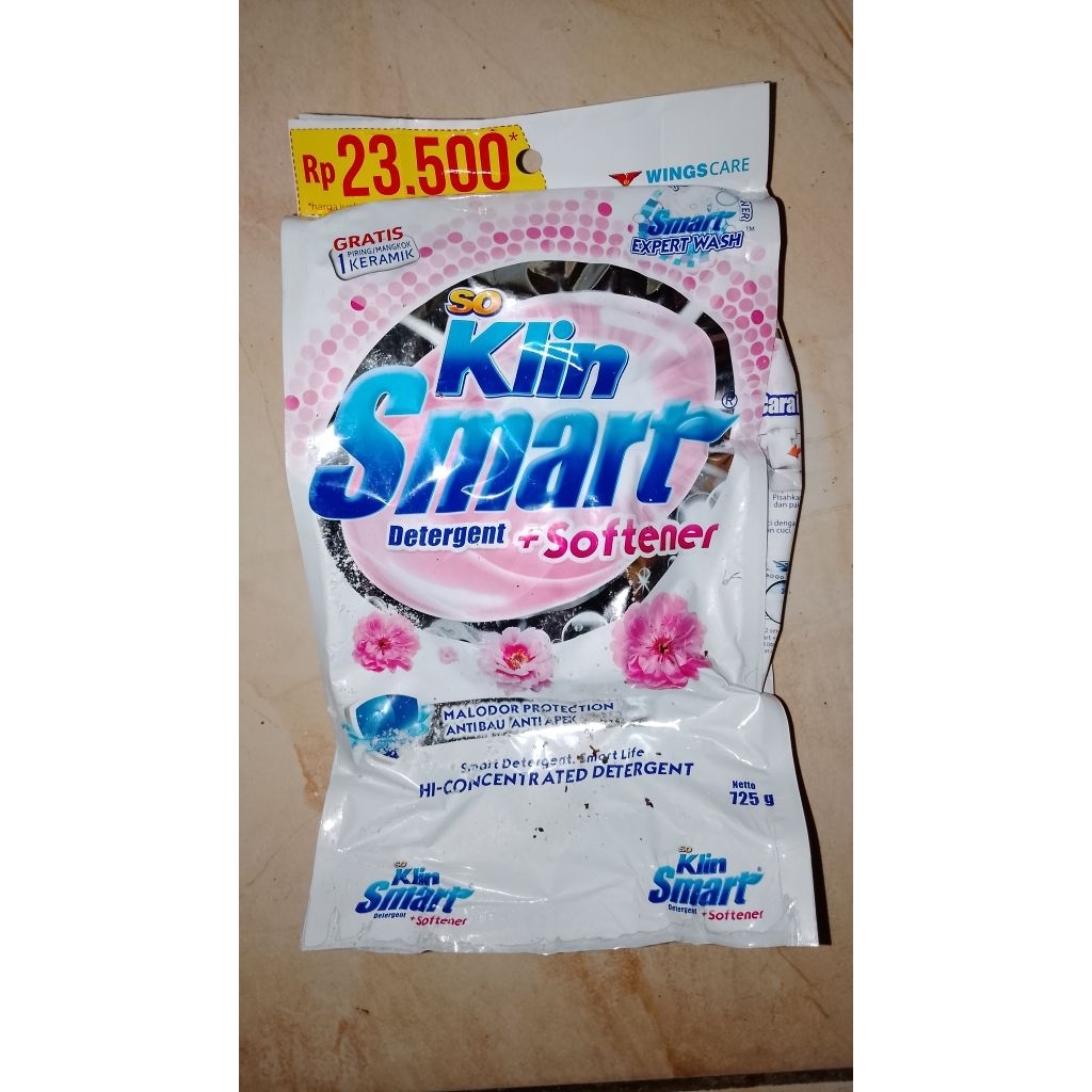 Jual So Klin Detergent Smart (Hadiah Piring) | Shopee Indonesia