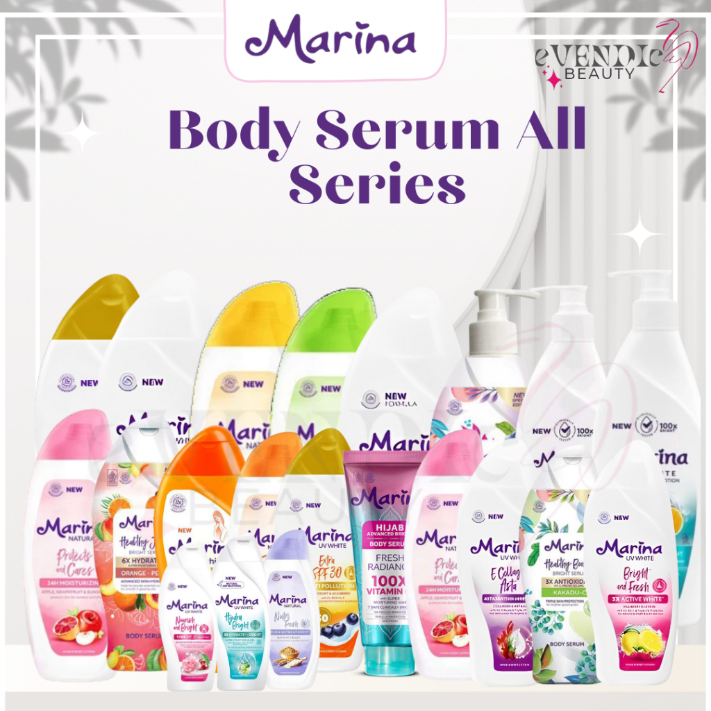 Jual READY MARINA BODY SERUM ALL SERIES | UV White Body Lotion 185ml ...