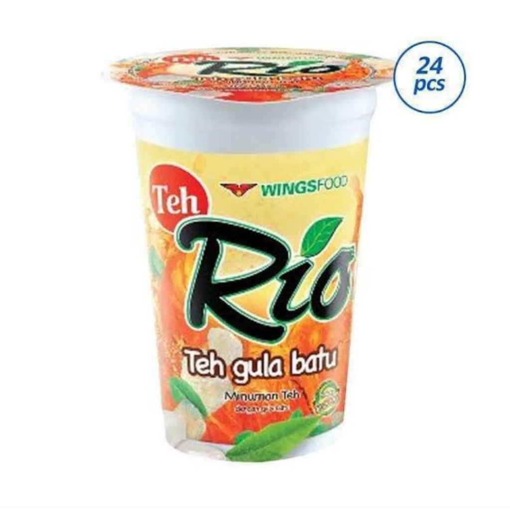 Jual TEH RIO GULA BATU - 180ML | 1 DUS ISI 24PCS | Shopee Indonesia