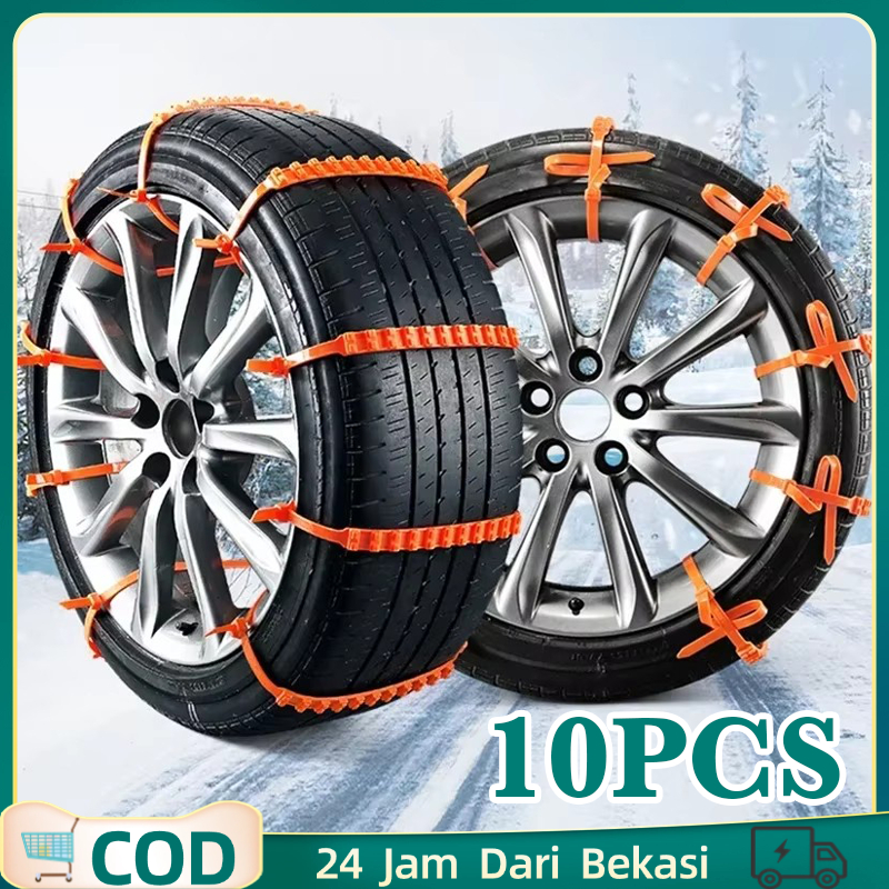 Jual 10pcs/Set Rantai Mobil Anti Slip Universal 92cm Rantai Ban Mobil ...