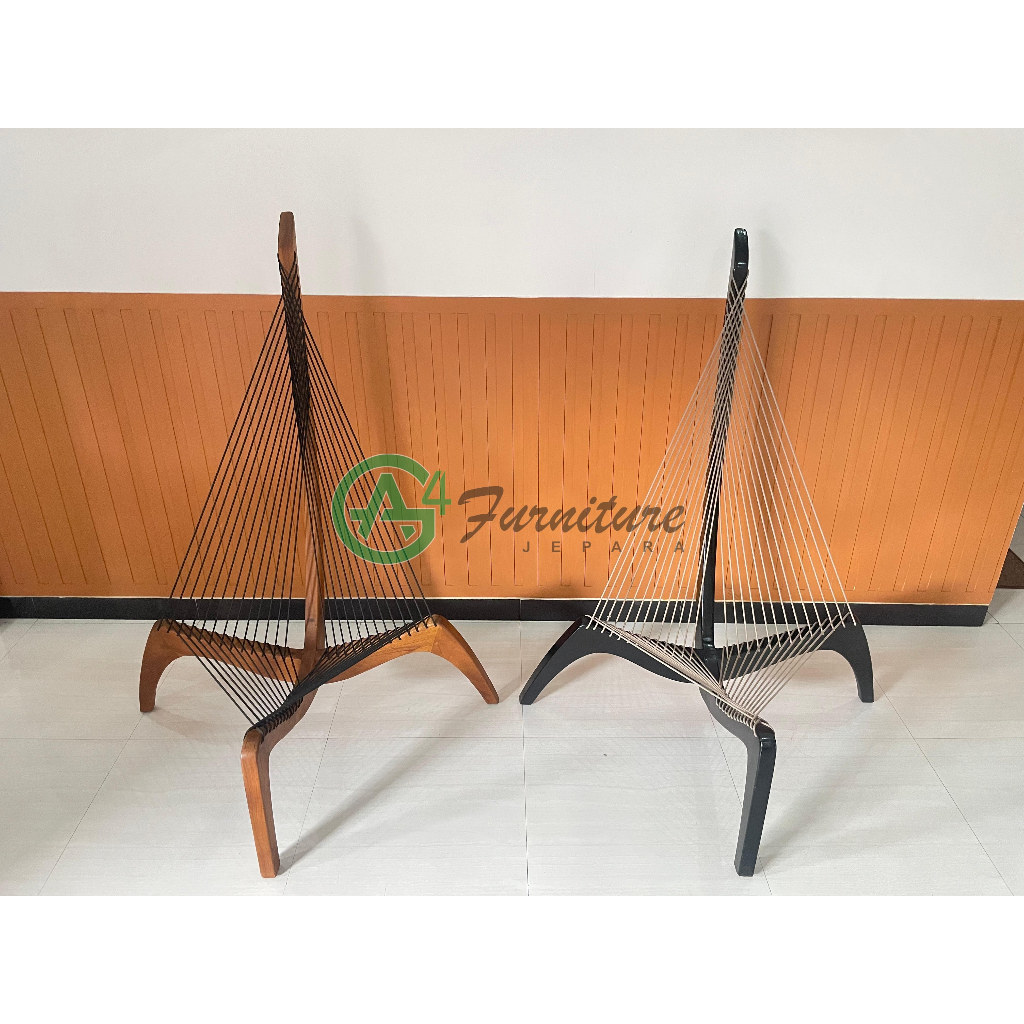 Jual Kursi Minimalis Model Biola Rangka Kayu Jati | Shopee Indonesia