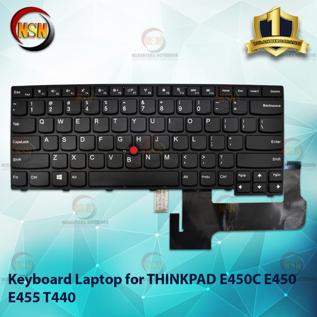 Jual Keyboard Original Laptop Lenovo Thinkpad IBM E450 E450C E455 E460 ...
