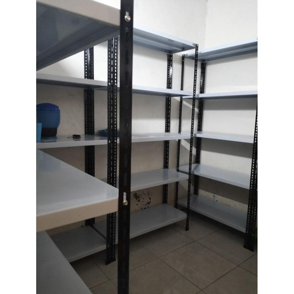Jual rak besi siku P 100 L 40 T 180 susun 5 | Shopee Indonesia