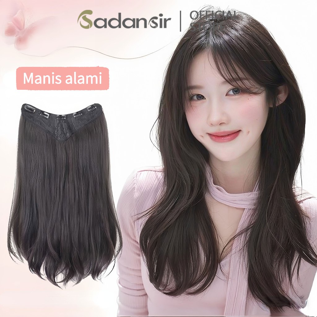 Jual Sadansir Hair Clip Rambut Palsu Korea Hair Extension Rambut Palsu ...