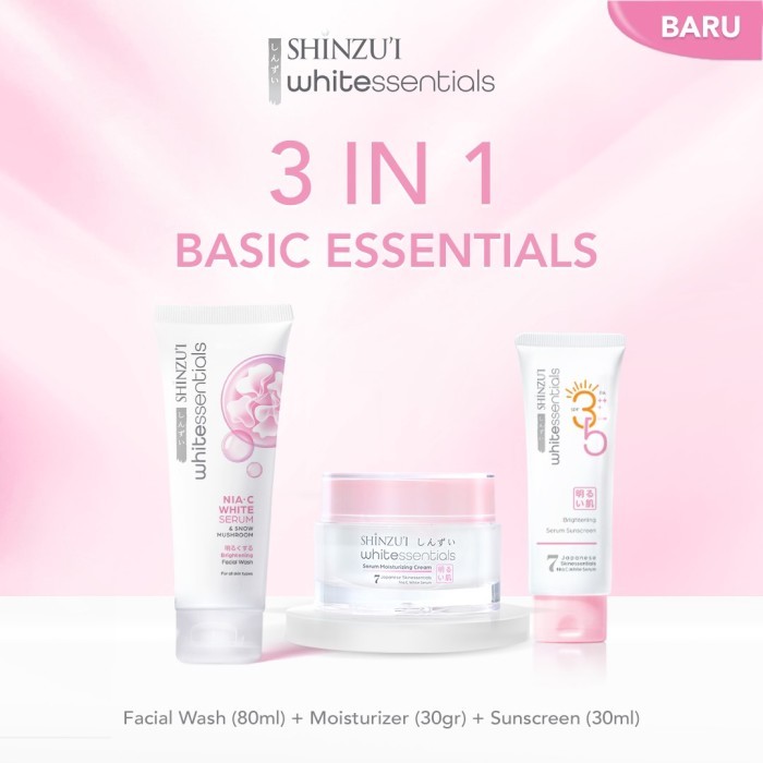 Jual SHINZUI WHITE ESSENTIALS BRIGHTENING SERIES | Shopee Indonesia
