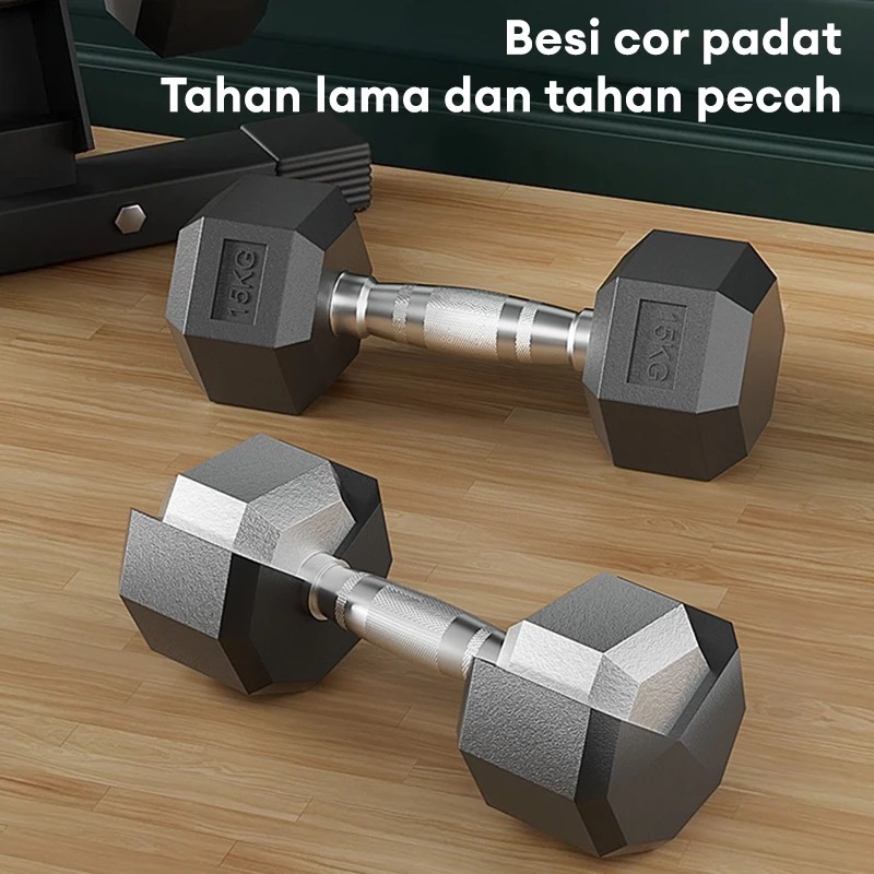 Jual TOK MK MY-HI Mini Besi/ABS Dumbbell 3-20KG Latihan di rumah Anti ...