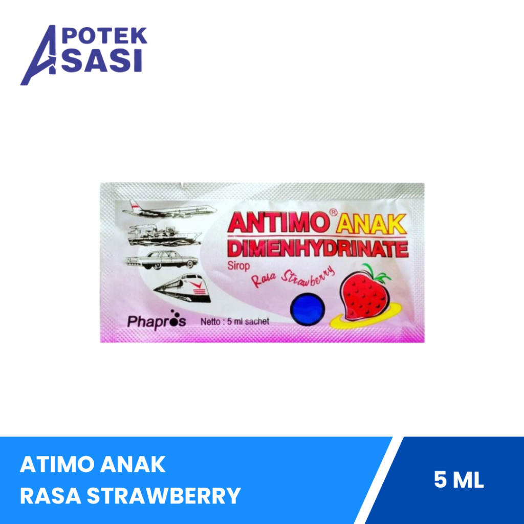 Jual Antimo Anak Rasa Strawberry Syrup 1 Sachet @ 5 Ml | Shopee Indonesia