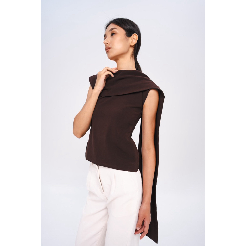 Jual YourSistersGarment | Jean Wrapped Top | Shopee Indonesia