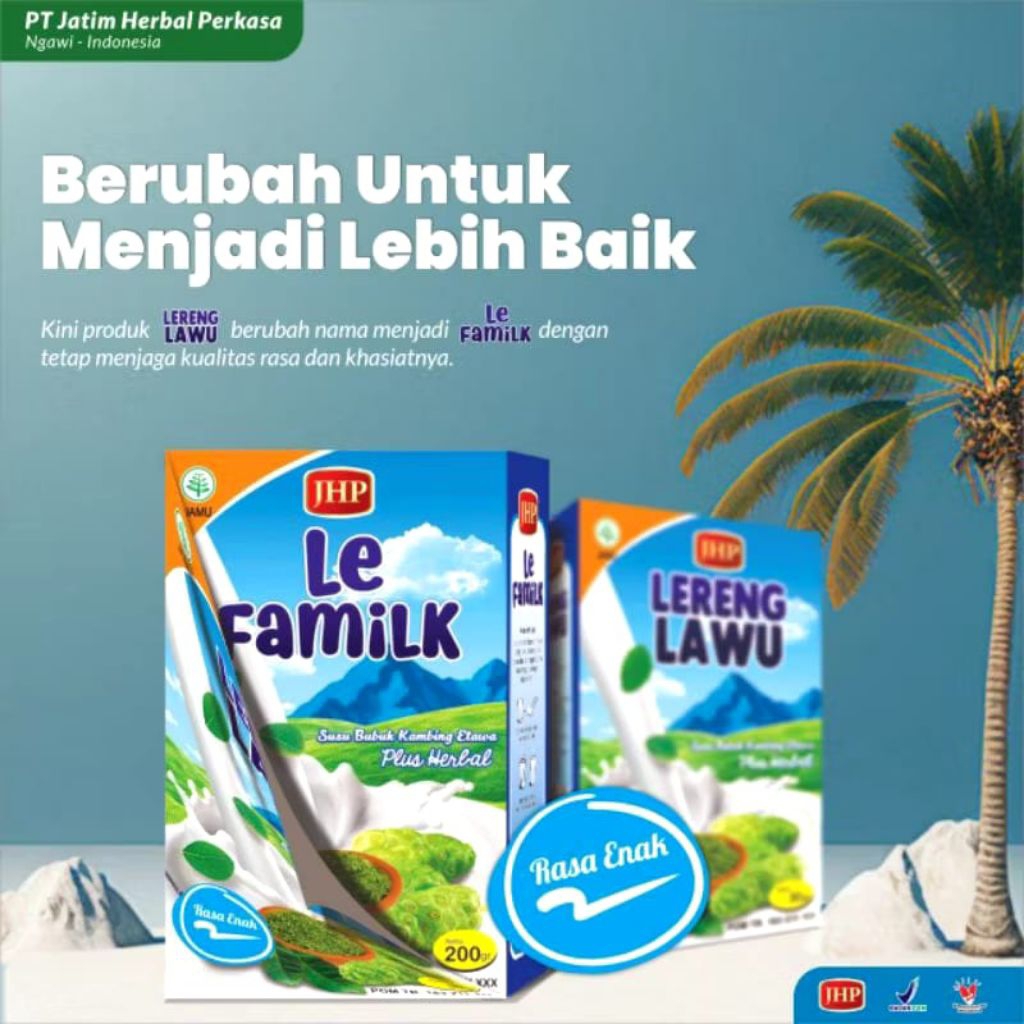 Jual LE FAMILK SUSU KAMBING ETAWA PLUS HERBAL MEMBANTU MENINGKAT DAYA ...