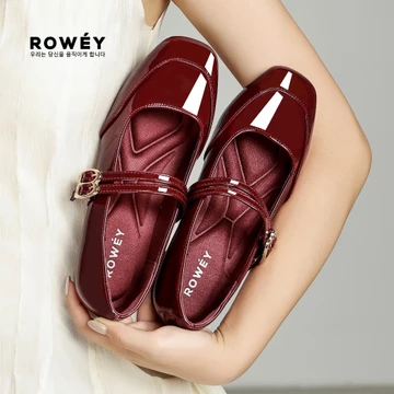 Rowey Sepatu Flat Shoes Korea Sepatu Wanita Flat Simple Dan Elegan Delima