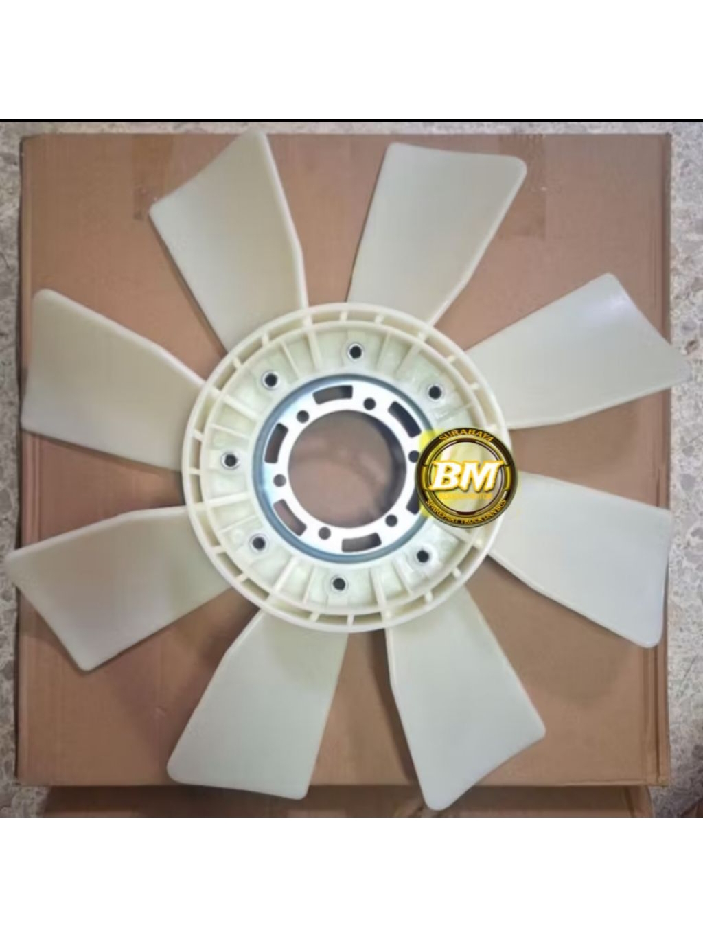 Jual Kipas Radiator/Fan Blade Daun 8 FUSO 6D22/8DC9/HINO FM320 64cm ...