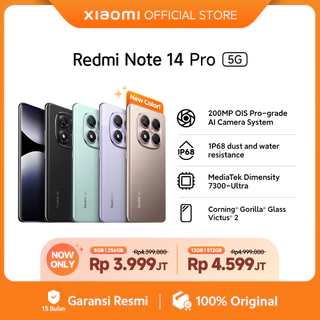 Xiaomi Redmi Note 14 Pro 5G | 200MP OIS Pro-grade AI Camera System | IP68 | MediaTek Dimensity 7300 Ultra | Corning Gorilla Glass Victus 2 [Official Store]