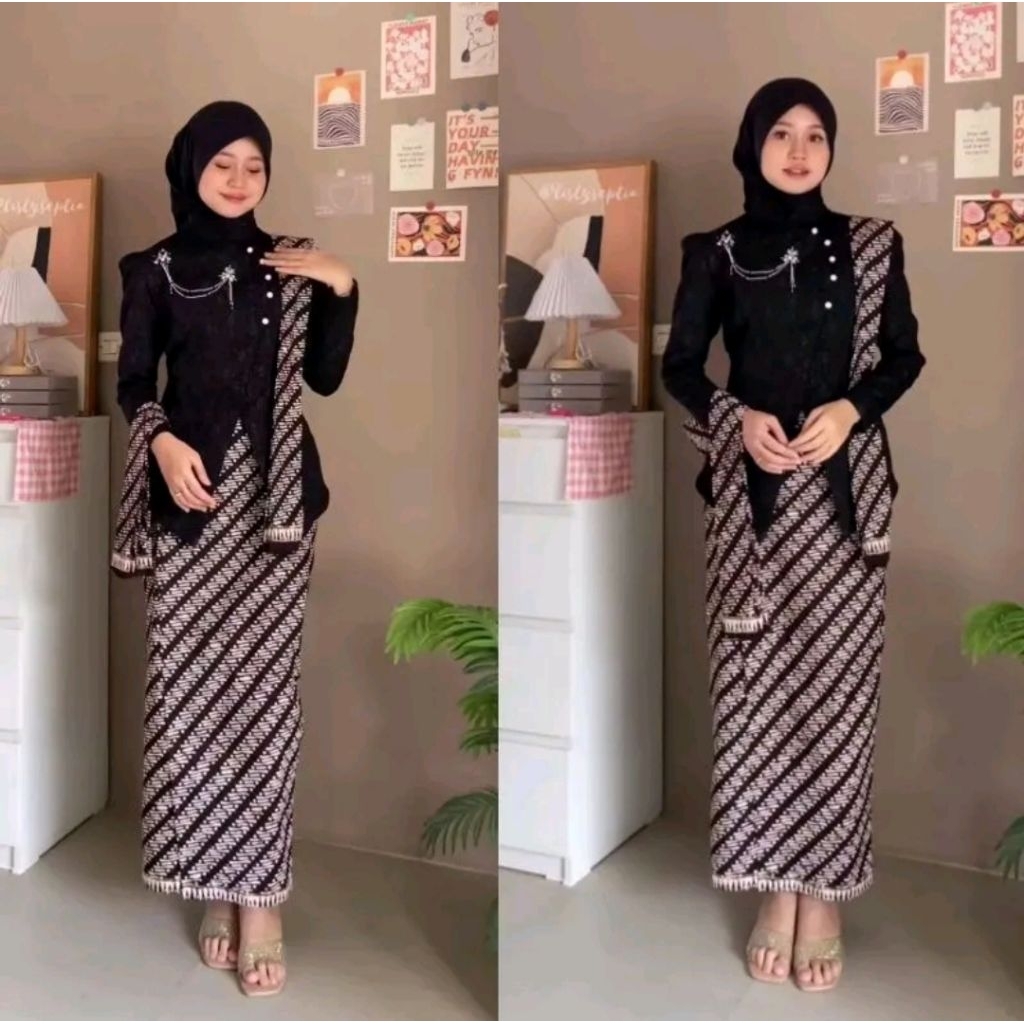 Jual Setelan Kebaya Janggan Modern Kebaya Wisuda Set Tunik Lamaran