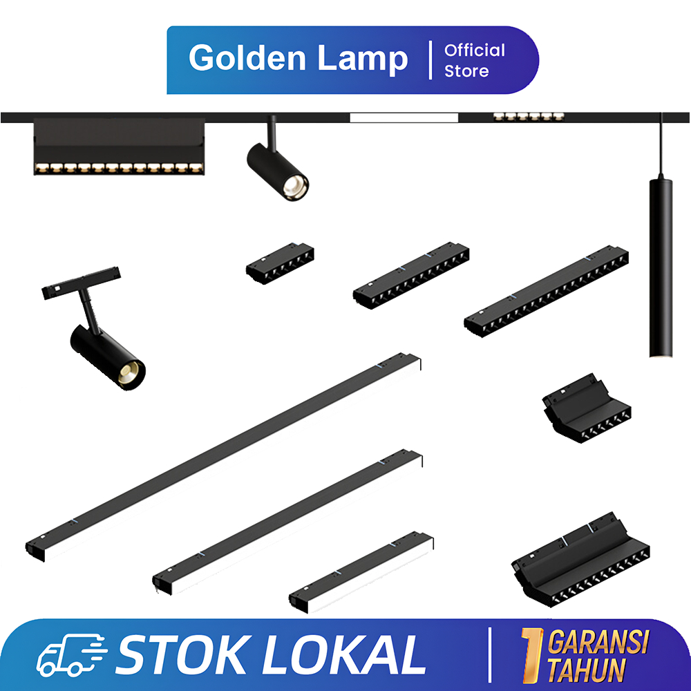 Jual Led Magnetic Track Lighting Rail 2meter 3meter Linear Spotlight ...
