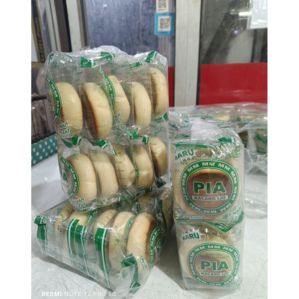 Jual 30 pcs roti gepeng pia mm kacang ijo | Shopee Indonesia