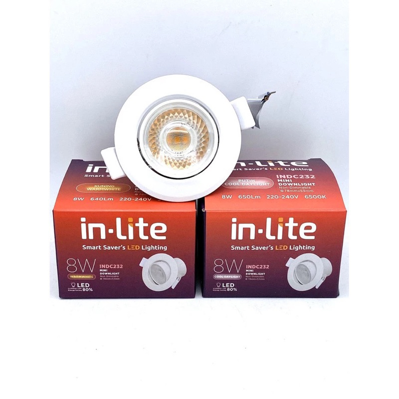 Jual INLITE Downlight mini led spotlight spot light 3W 5W 8W 3000k ...
