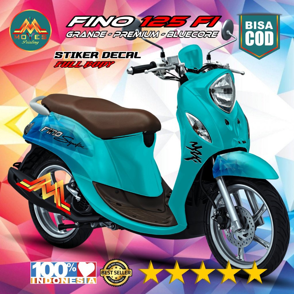 Jual Bisa COD ⭐⭐⭐⭐⭐ Decal Fino full Body Decal Sticker Motor Yamaha ...
