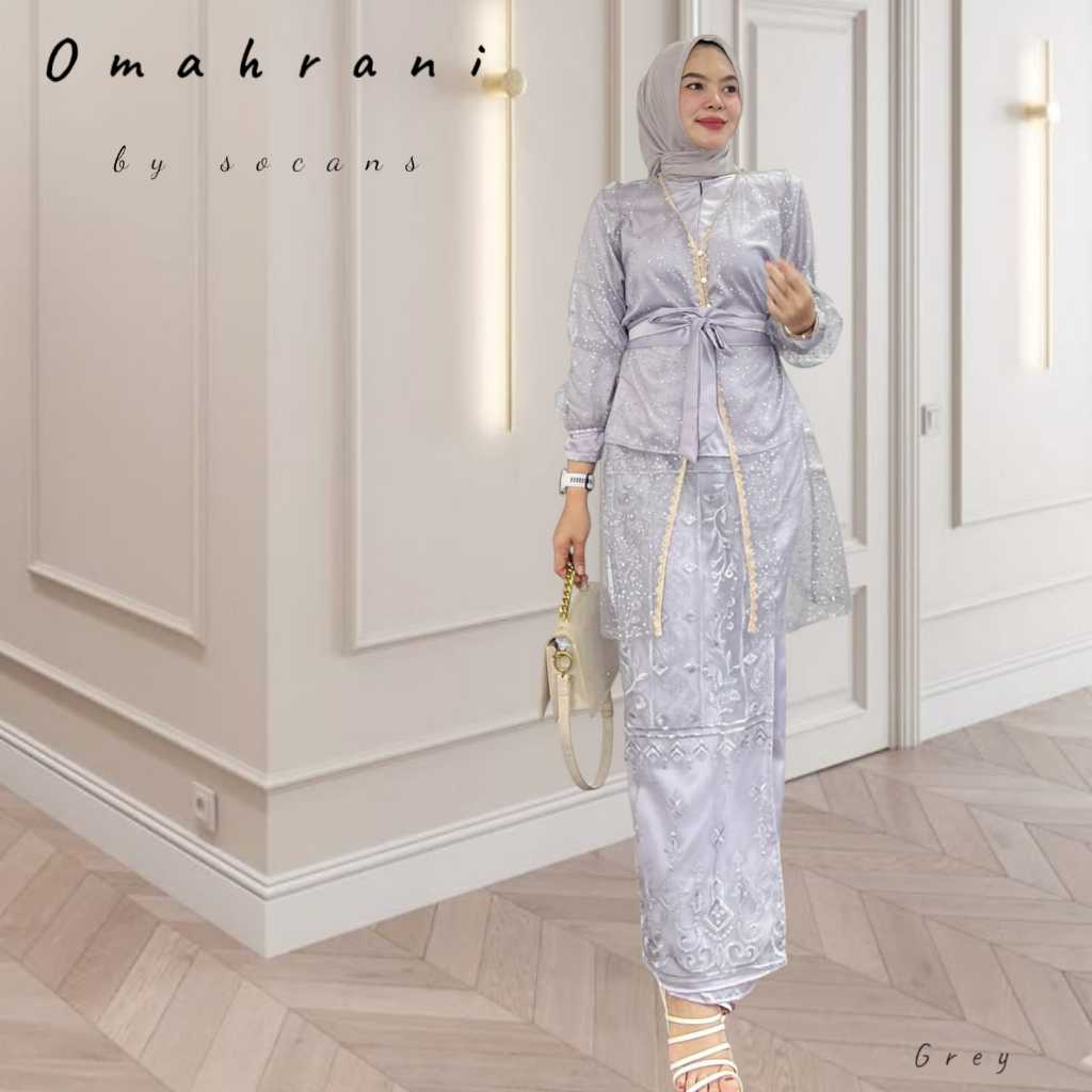 Jual OMAHRANI one set outer rok tile bordir setelan setrok 4in1 utk ...