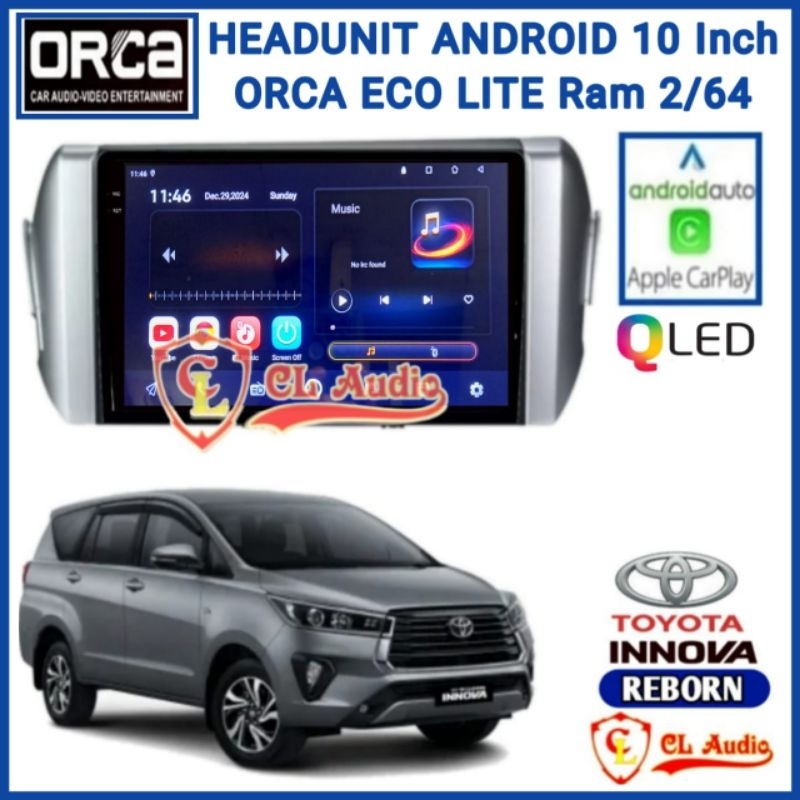 Jual Head Unit Android Orca Eco lite 10 Inch Toyota Innova Reborn Ram 2 ...