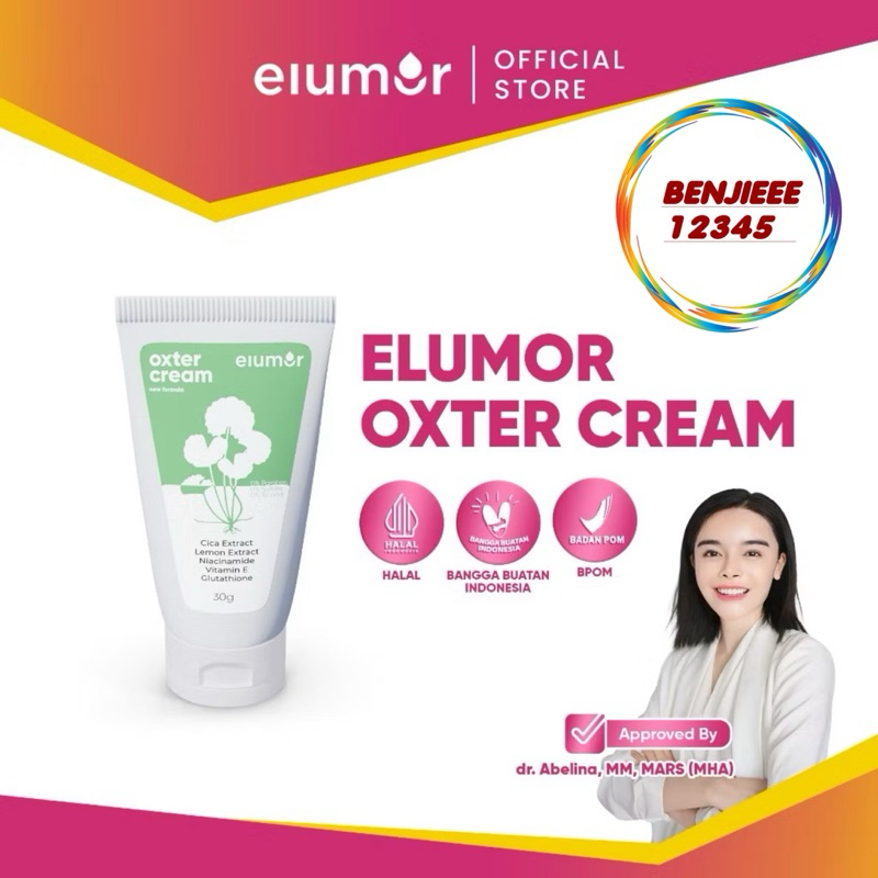Jual (FLASH SALE!) ELUMOR oxter CREAM oxtercream pencerah ketiak ...