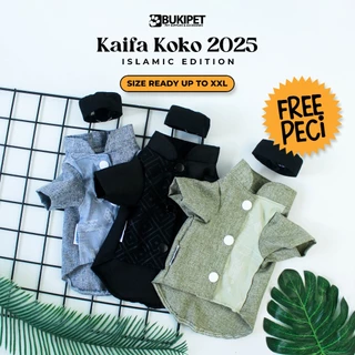 Baju Kucing Anjing Lucu Cowok Murah Koko Lebaran - Bukipet Kaifa Koko Shirt 2025