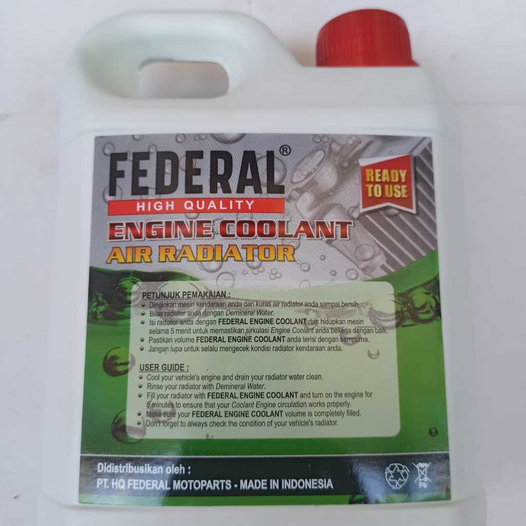 Jual air radiator federal 1 Liter untuk semua motor | Shopee Indonesia