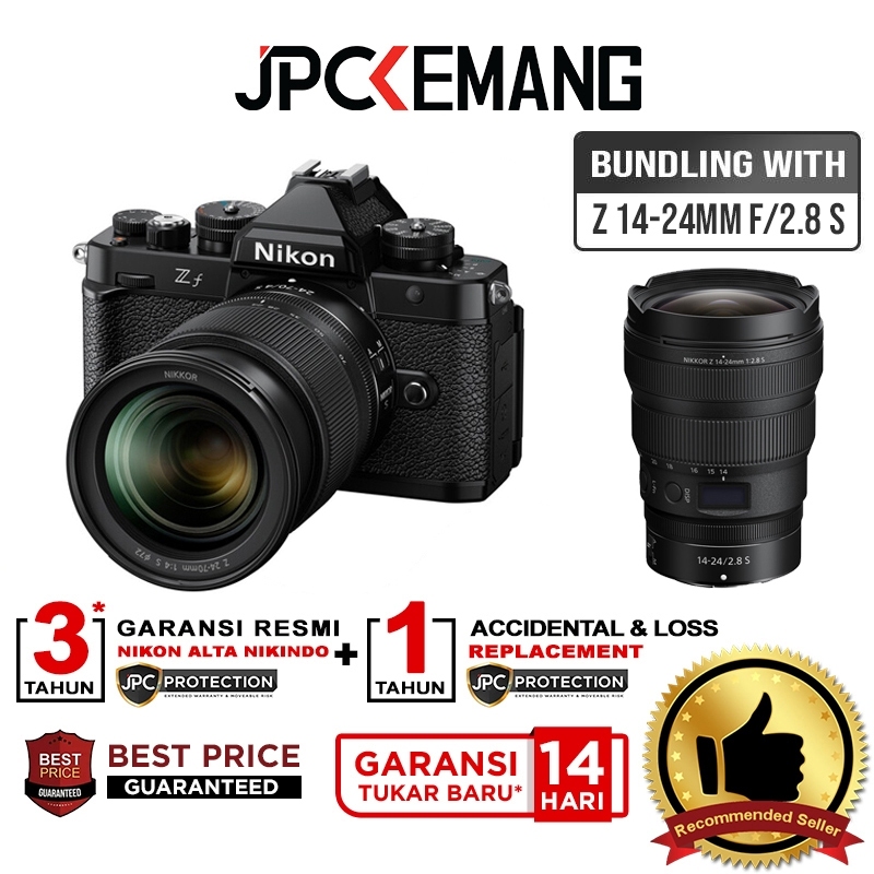 Nikon Zf kit 24-70mm f4 Mirrorless Camera Nikon Z f 24 70 mm f/4 Garansi  Resmi
