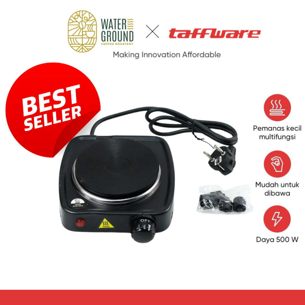 Jual Kompor Listrik BEST QUALITY Waterground x Taffware Mini Hot Plate ...