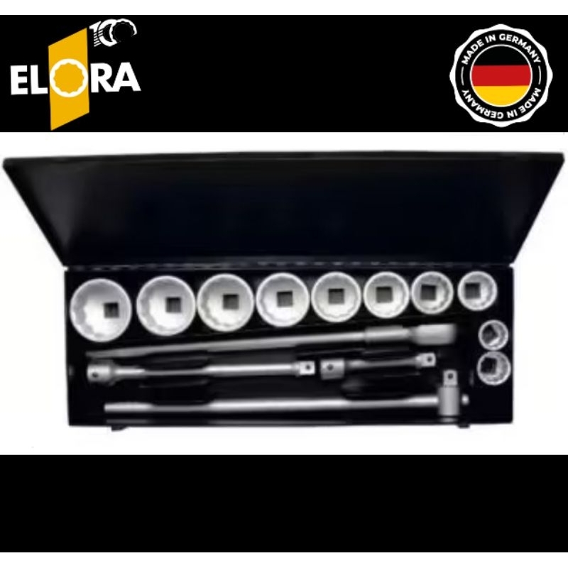 Jual Elora Set Socket/Kunci Shock/Soket Set/Rachet Bi-Hexagon 1Inch ...