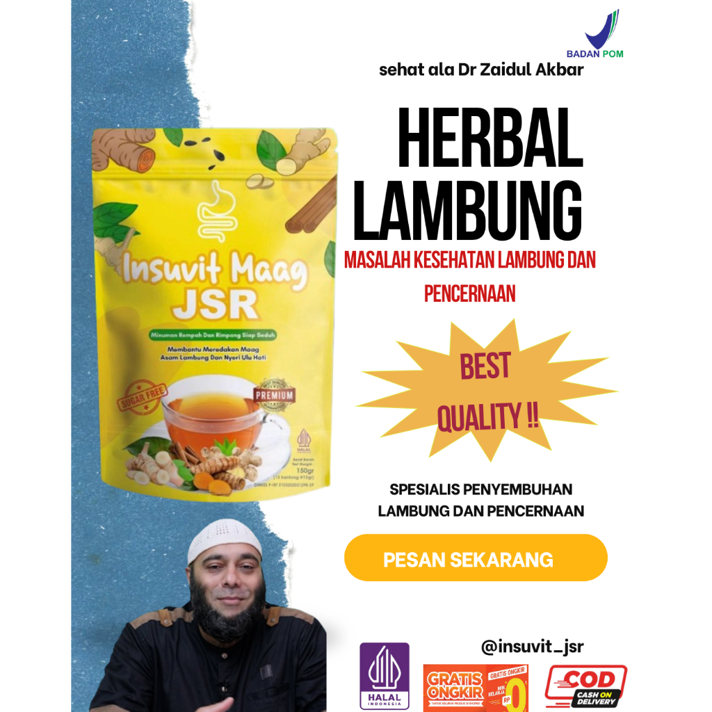 Herbal Obat Asam Lambung gerd paling ampuh insuvit maag jsr