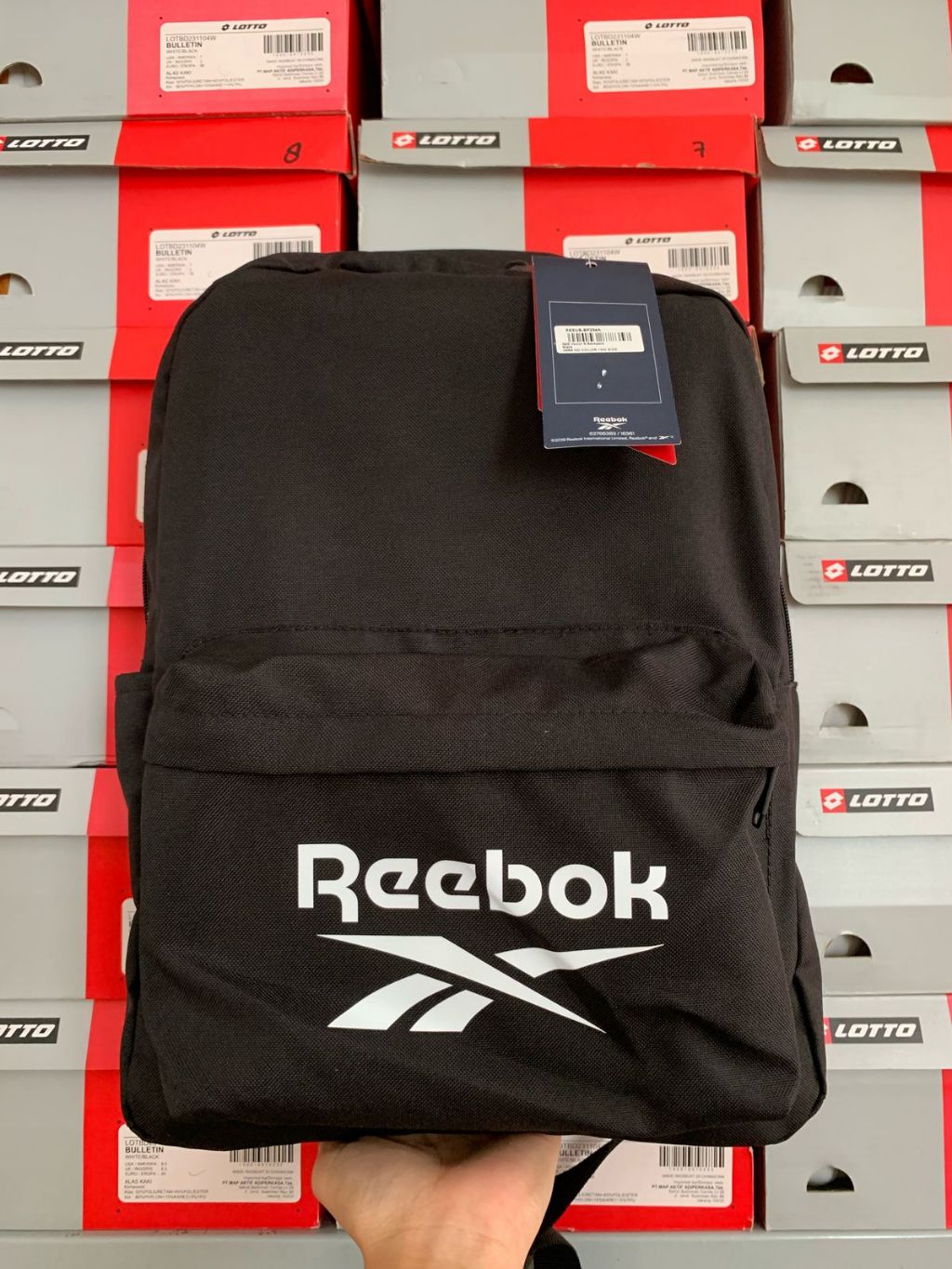 Jual Reebok Vector S Backpack Black REEUB-BP234A Tas Ransel Original ...