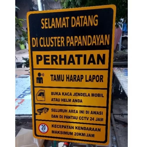 Jual CUSTOM rambu portal | Shopee Indonesia