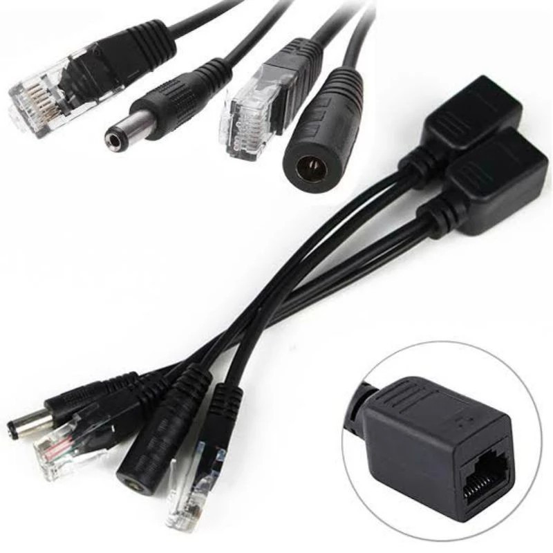Jual POE Injektor Kabel Poe Spliter Injector set ( Sepasang ) | Shopee ...