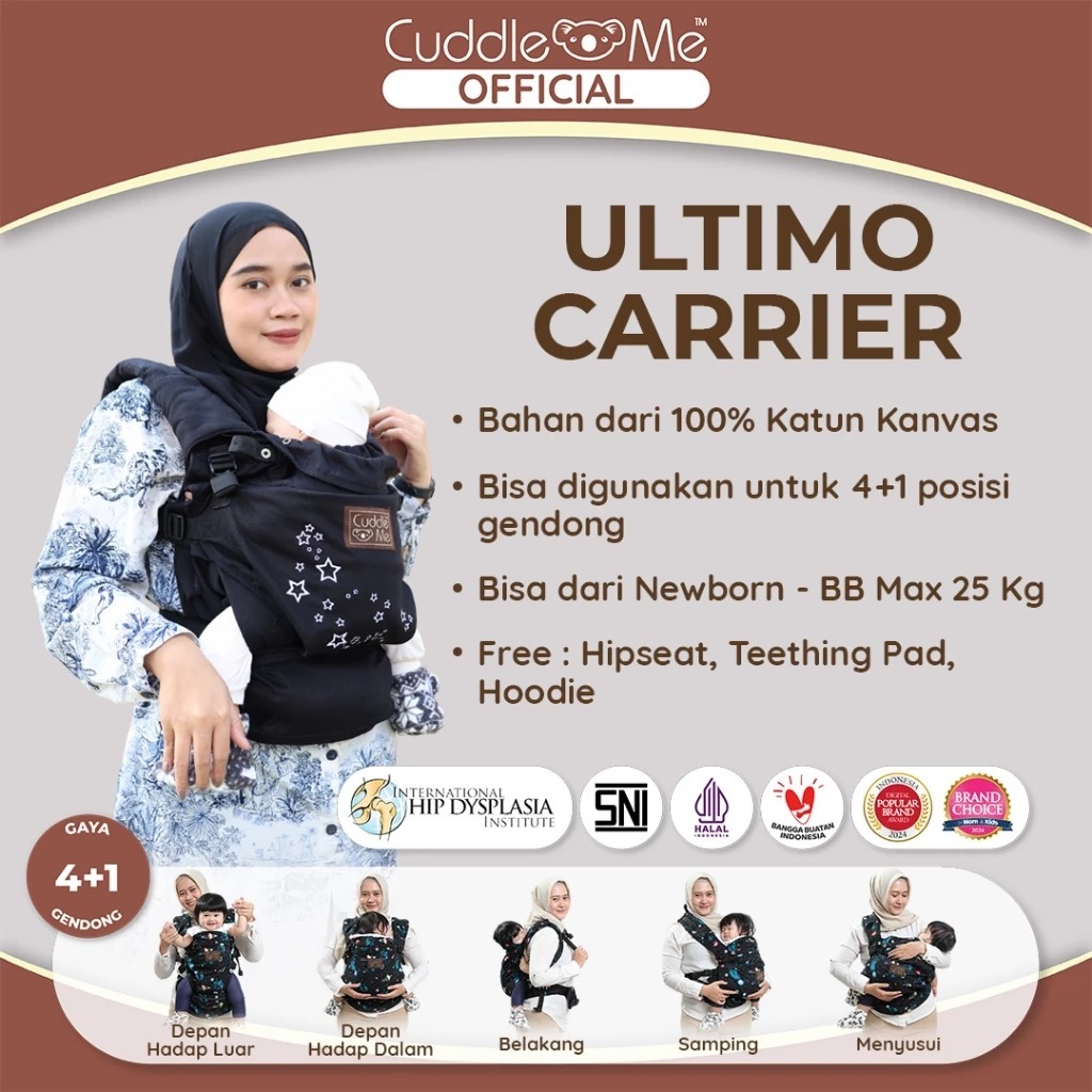 Jual Cuddleme Gendongan Hipseat Nyaman Ultimo Carrier 5 Posisi SSC ...